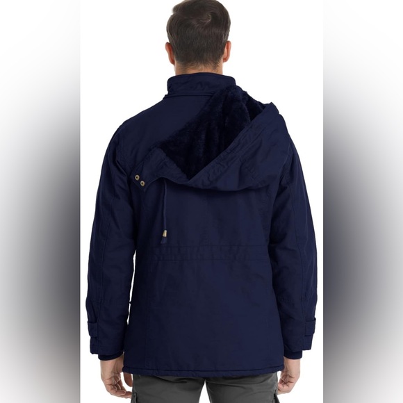 Men’s Winter jacket navy blue XL - Picture 3 of 7